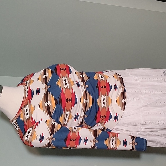 NOBO Aztec Western Print Longsleeve shirt - Picture 2 of 5